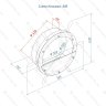 Настенный биокамин Lux Fire "Капитан 500 Н" XS (коричневый) фото 3