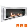 Биокамин встраиваемый SteelHeat LONG-D 1200 Small фото 2