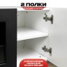 Тумба под ТВ с биокамином SteelHeat LIVORNO IMPULSE 140 см (корпус белый / фасады гротто гранит) фото 4