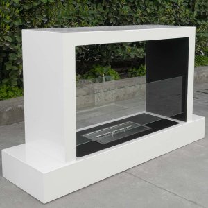 Напольный биокамин Modern Cube BioFire, белый