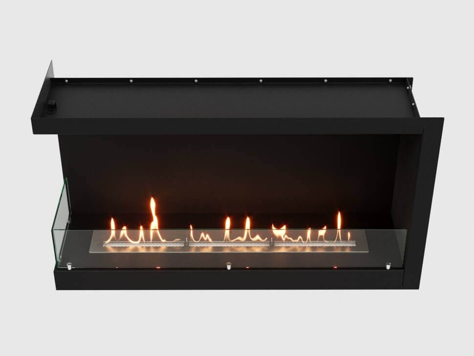 Встроенный биокамин Lux Fire Угловой 1155 М (левый угол)