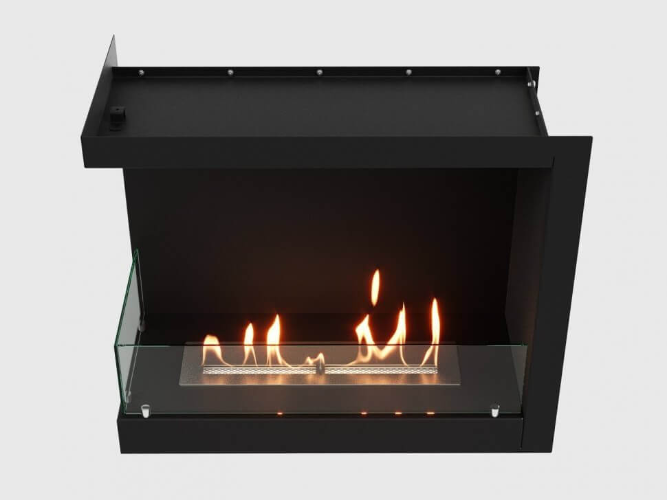 Встроенный биокамин Lux Fire Угловой 755 М (левый угол)