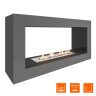 Биокамин SteelHeat FRAME ONE 900 серый фото 3