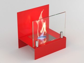 Биокамин настольный Lux Fire Афиша S (красный)