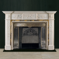 Биокамин в мраморном портале Firezo Capriccio di Mare, стандарт