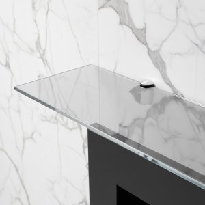 Стеклянная полка для биокамина Opti white 1200
