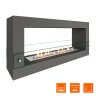 Биокамин SteelHeat FRAME ONE 1000 серый фото 2