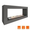 Биокамин SteelHeat FRAME ONE 1000 серый фото 3