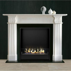 Биокамин в мраморном портале Firezo Barone, стандарт