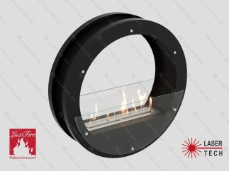 Встроенный сквозной биокамин Lux Fire Иллюзион 800 S