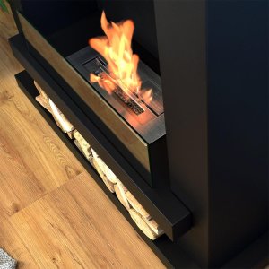 Напольный биокамин Starck черный