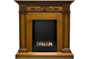Биокамин в портале Firezo Verona Дуб антик, стандарт