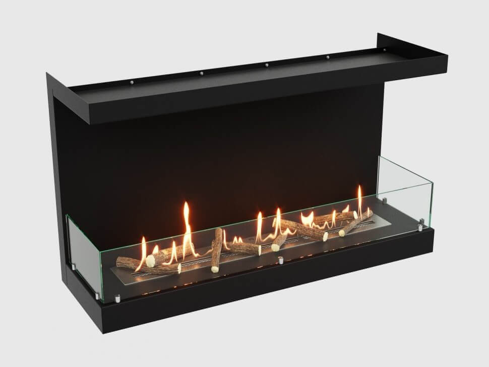 Встроенный биокамин Lux Fire Фронтальный 1100 М
